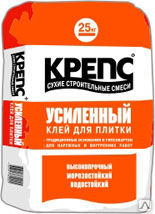 Клей Крепс усиленный (д/плитки и керамогранита) класс С1, 25кг