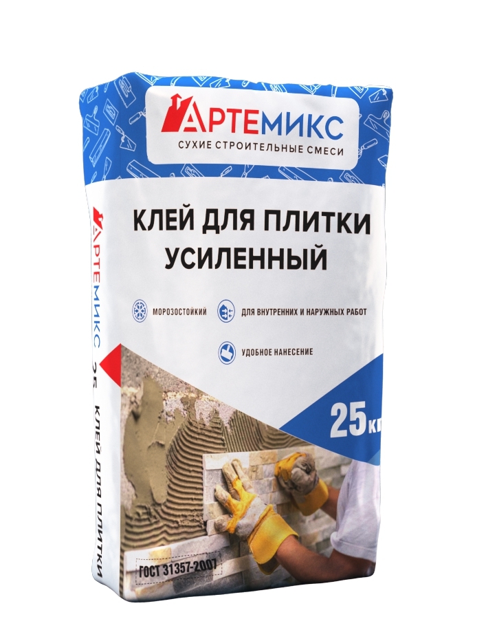 Клей АРТЕМИКС усиленный (д/плитки и камень) класс С1, 25кг