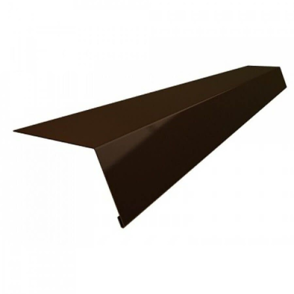 Карнизная планка 75*50*5мм*2м Коричневый RAL 8017